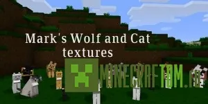 Текстуры Mark`s Wolf and Cat 1.7.4 для Майнкрафт Текстуры Mark`s Wolf and Cat 1.7.4 для Майнкрафт