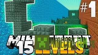 Карта 15 levels of Parkour (15 уровней паркура) для Minecraft Карта 15 levels of Parkour (15 уровней паркура) для Minecraft