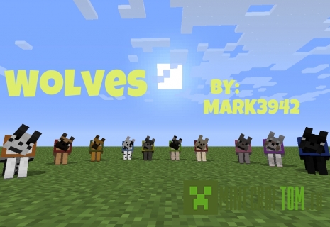Текстуры Mark`s Wolf and Cat 1.7.4 для Майнкрафт Текстуры Mark`s Wolf and Cat 1.7.4 для Майнкрафт