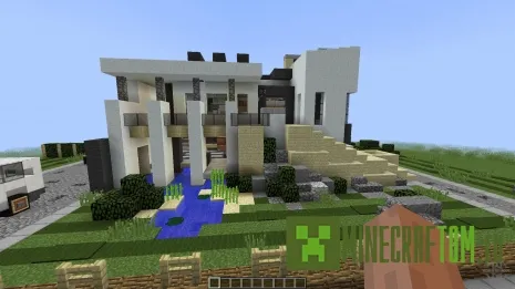 Карта Phased Modern House для Minecraft Карта Phased Modern House для Minecraft