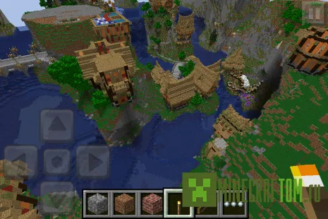 Карта Waterfall Village Minecraft PE