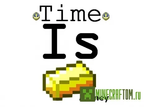 Плагин Timeismoney версии 1.7.2 для Майнкрафт