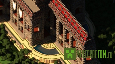 Карта замка The Down of Helios для Minecraft