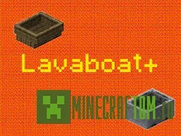 Плагин LavaBoat (Лодка на лаве) для Майнкрафт 1.5.2 Плагин LavaBoat (Лодка на лаве) для Майнкрафт 1.5.2