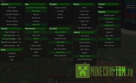 Чит Kinky Hacked Client Для Minecraft 1.6.4