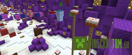 Паркур карта Candy land (Земля конфет) для Minecraft PE Паркур карта Candy land (Земля конфет) для Minecraft PE