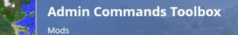Мод Admin Commands Toolbox (Панель управления админа) Minecraft 1.8.4 Мод Admin Commands Toolbox (Панель управления админа) Minecraft 1.8.4