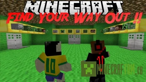 Карта Find Your Way Out (Найди выход) игры Майнкрафт