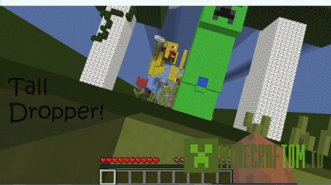 Карта Tallcraft Dropper для Minecraft 1.8