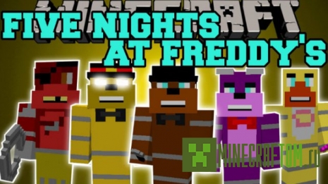 Карта Five Nights at Freddy`s 4 (5 ночей у Фредди) для Minecraft 1.8