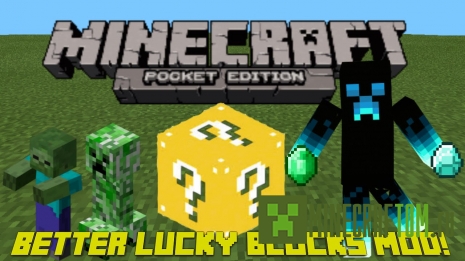Мод Better Lucky Blocks (Лучшие везучие блоки) для MCPE 0.10.5/0.10.4