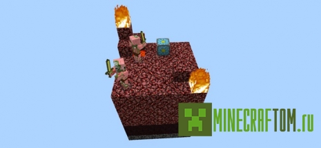 Карта 6x6 Sky Islands (6х6 Небесные острова) для Майнкрафт PE