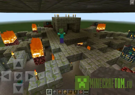Карта Dungeon Death (Подземелье смерти) для Майнкрафт PE Карта Dungeon Death (Подземелье смерти) для Майнкрафт PE