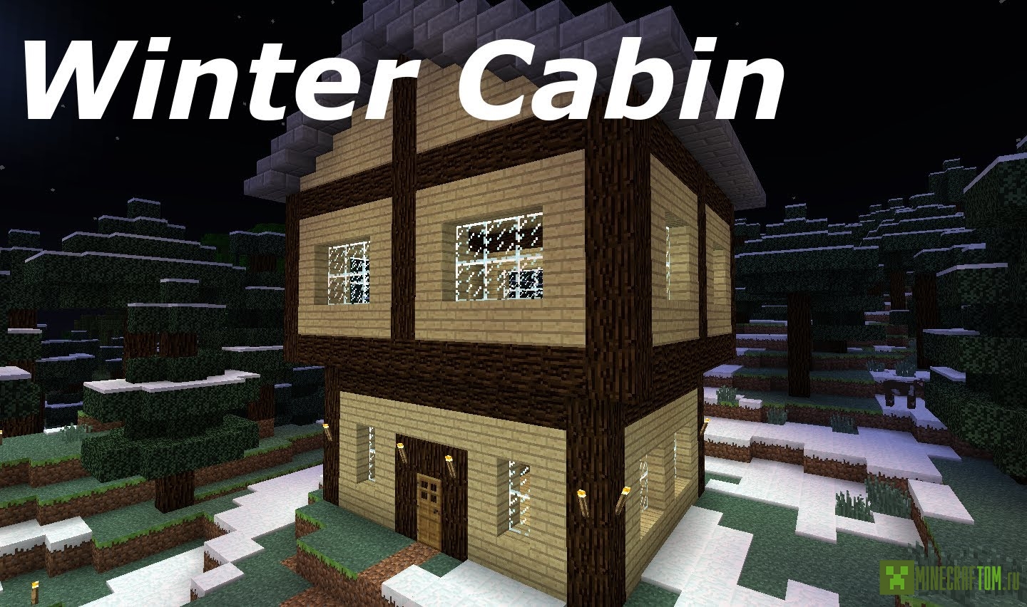 Карта Small Winter Cabin (Маленький зимний домик) для Minecraft