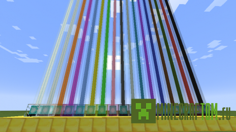 Мод Stained Glass Colored Beacon Beams (Цветные витражи маяков) 1.8.1 Мод Stained Glass Colored Beacon Beams (Цветные витражи маяков) 1.8.1