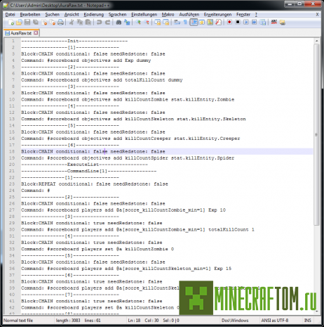 Мод CommandBlockScript (Скрипт командного блока) Minecraft 1.8.1 Мод CommandBlockScript (Скрипт командного блока) Minecraft 1.8.1