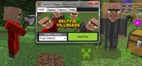 Мод Helpful Villagers (Полезные селяне) версии 1.8.1 Мод Helpful Villagers (Полезные селяне) версии 1.8.1