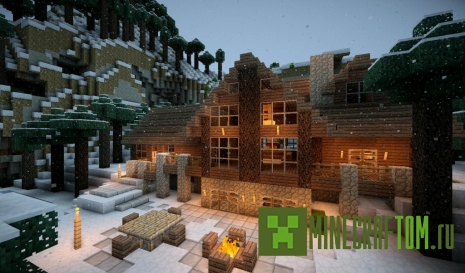 Карта Small Winter Cabin (Маленький зимний домик) для Minecraft