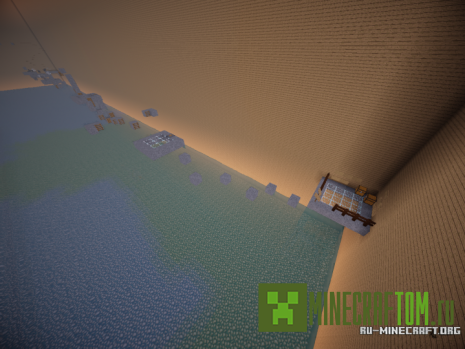 Карта Parkour in a Nutshell (Паркур в орехе) игры Майнкрафт