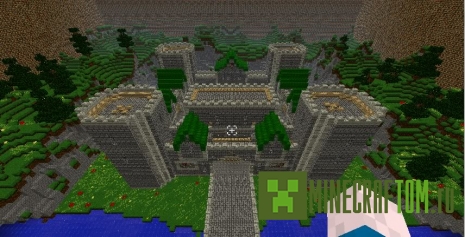 Карта Castle Wars 3 (Войны замков) игры Майнкрафт