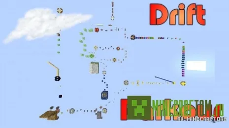 Drift Parkour карта (Дрифтовый паркур) игры Minecraft Drift Parkour карта (Дрифтовый паркур) игры Minecraft