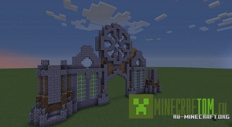 Карта Castle P (Замок П) игры Майнкрафт