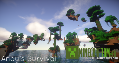 Карта Andy`s Survival islands (Острова выживания Энди) игры Майнкрафт