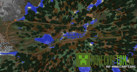 Карта Pinewood Valley (Сосновая долина) Minecraft