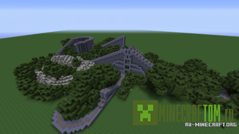 Карта The Rise Dive (Подъем-спуск) игры Майнкрафт