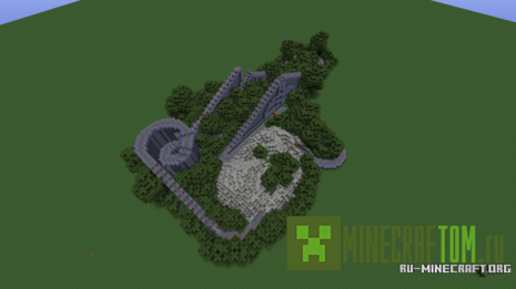 Карта The Rise Dive (Подъем-спуск) игры Майнкрафт