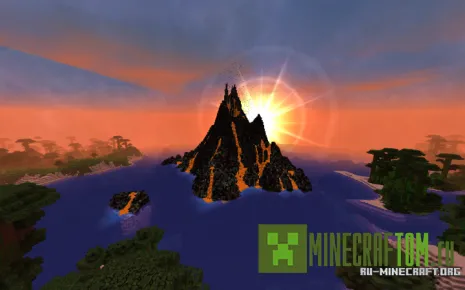 Карта Tropical Volcano Survival (Выживание на тропическом вулкане) Карта Tropical Volcano Survival (Выживание на тропическом вулкане)