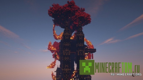 Карта Shadowfire (Тень огня) игры Minecraft