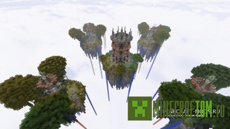 TowerWars a SkyWars карта (Войны в башнях на небесах) Minecraft