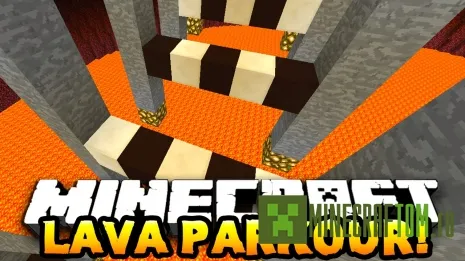 Карта Lava Parkour (Лава паркур) игры Minecraft Карта Lava Parkour (Лава паркур) игры Minecraft