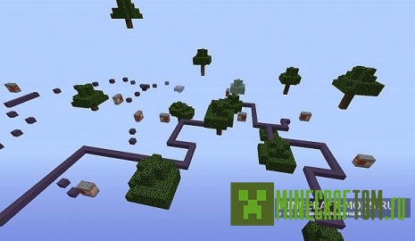 Карта ButtonRun (Кнопка запуска) игры Майнкрафт