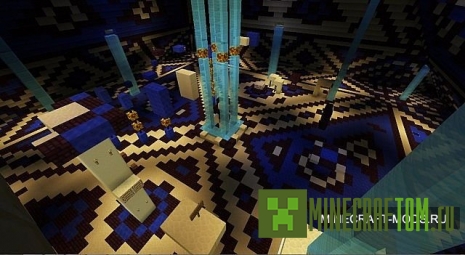 Карта Pyramid parkour (Паркур в пирамиде) игры Minecraft