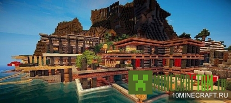 Luxurious Cove House карта для Майнкрафт (Роскошный домик в бухте) Luxurious Cove House карта для Майнкрафт (Роскошный домик в бухте)