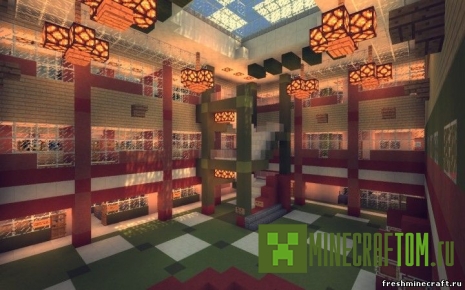 Карта Little Lizard High School (Маленькая Школа Волшебства) Minecraft