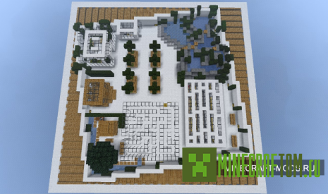 Карта Waterfront home (Дом на воде) игры Minecraft Карта Waterfront home (Дом на воде) игры Minecraft