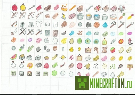 Текстуры Pencil Pack - Hand Drawn (Карандашный пакет) 1.8 Текстуры Pencil Pack - Hand Drawn (Карандашный пакет) 1.8