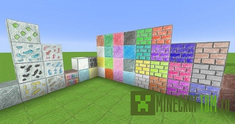 Текстуры Pencil Pack - Hand Drawn (Карандашный пакет) 1.8 Текстуры Pencil Pack - Hand Drawn (Карандашный пакет) 1.8