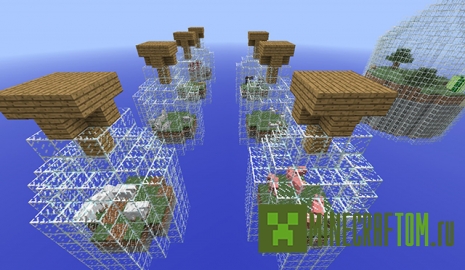 Карта World in a Jar (Мир в бутылке) Майнкрафт