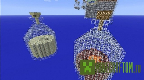 Карта World in a Jar (Мир в бутылке) Майнкрафт