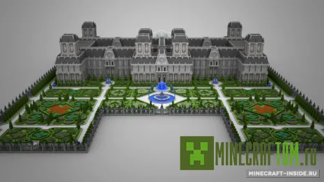 Карта Chateau Soulagement (Шато Soulagement) игры Майнкрафт