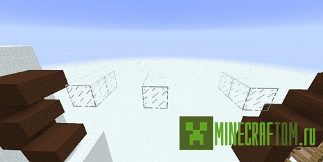Карта Shot Snowman Parkour (Выстрел снеговика) игры Minecraft