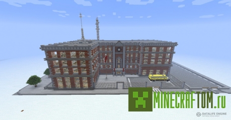 Карта School (Школа) игры Майнкрафт