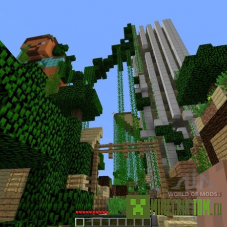 Карта Dead town with parkour zones (Мертвый город) игры Майнкрафт