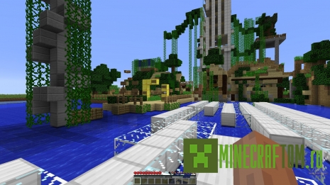 Карта Dead town with parkour zones (Мертвый город) игры Майнкрафт