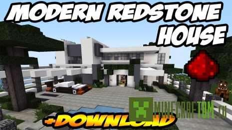 Карта Redstone House (Дом редстоун) для игры Майнкрафт