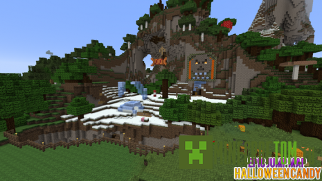 Карта Halloween Candy (Конфеты Хеллоуина) Майнкрафт
